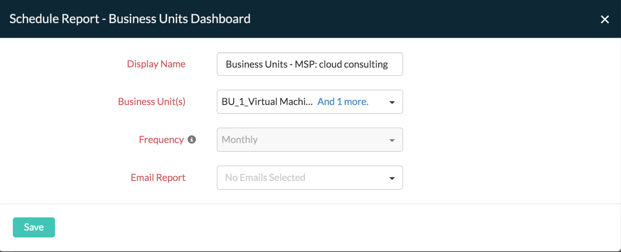 bu dashboard