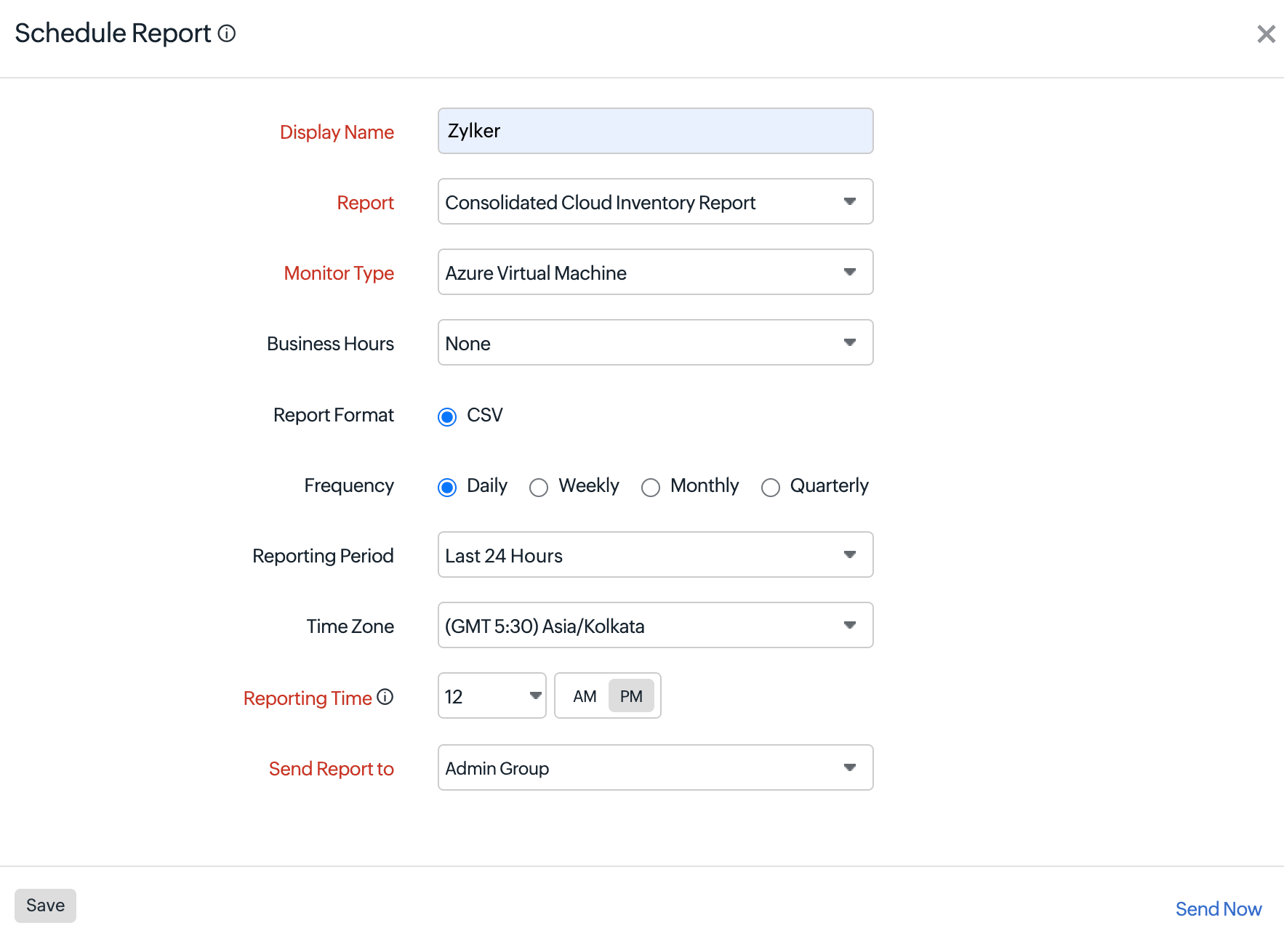 Cloud Inventory Report
