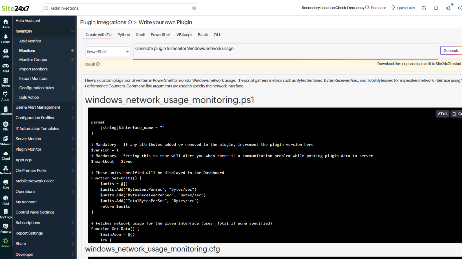 create plugin with zia