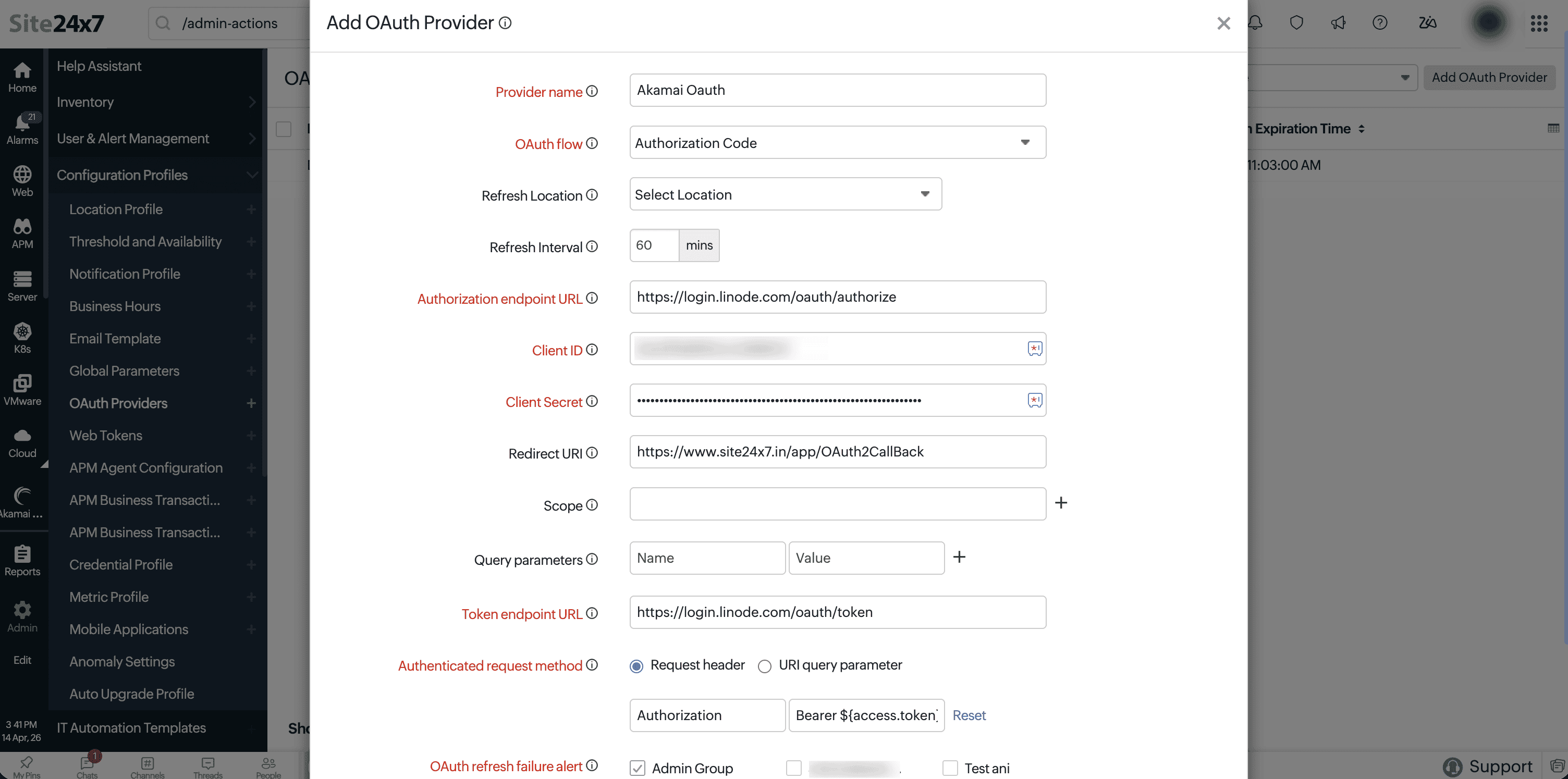 OAuth provider
